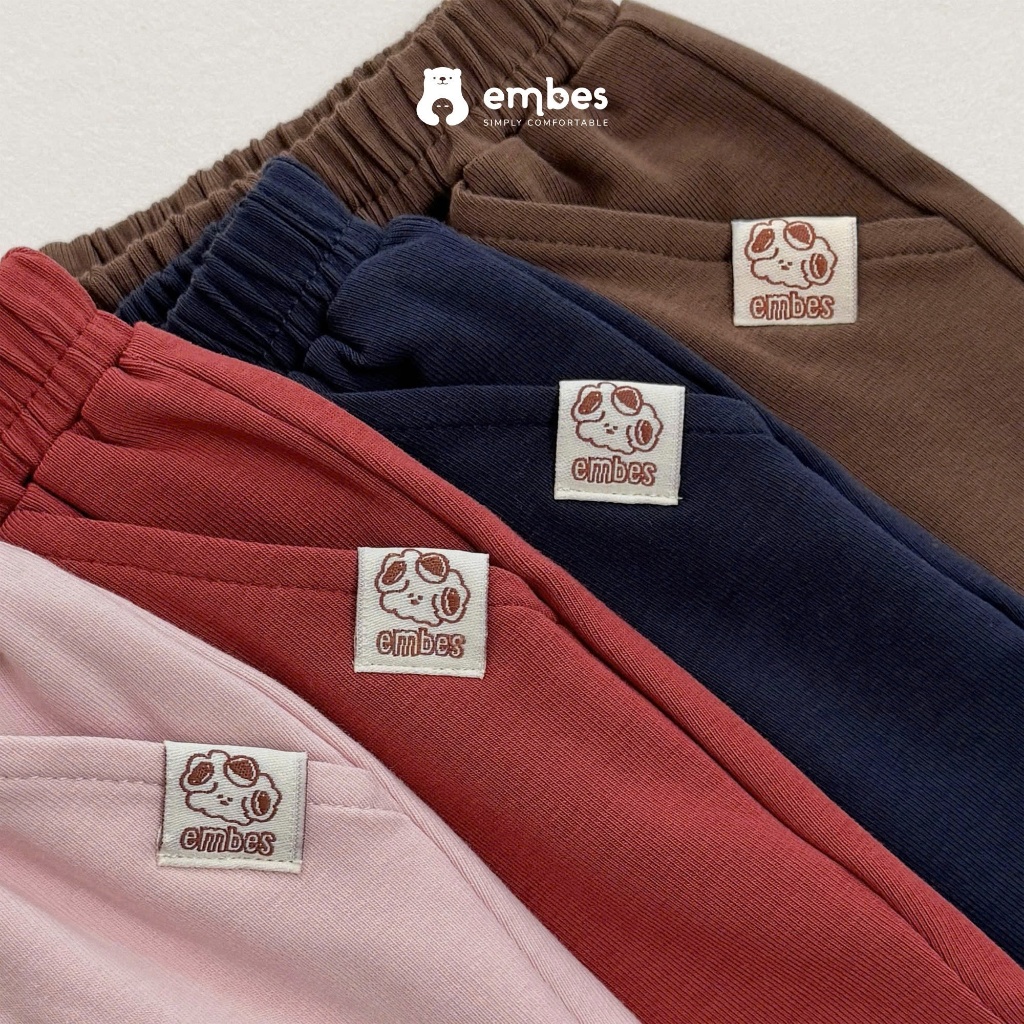 Bộ Cộc Cho Bé Embes, Bộ Cộc Ngực In Hình Phối Màu Chất Cotton Mềm Mại Thoáng Mát Cho Bé Từ 8-17Kg
