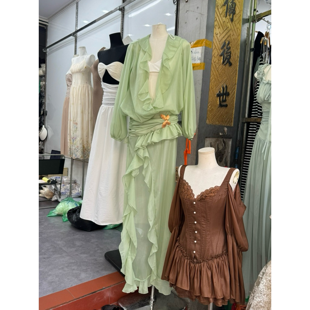 set đi biển ba món dáng dài du lịch siêu mát SM