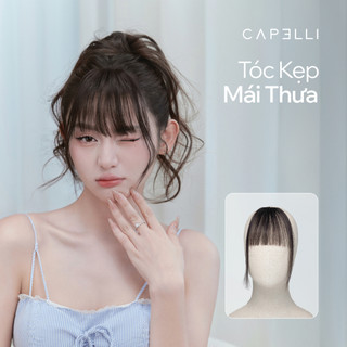 Tóc Kẹp Mái CAPELLI Dệt Thủ Công Từ Tóc Thật - KOC Tóc Mây Mềm Nhẹ
