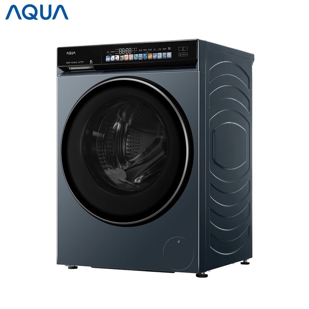 Máy giặt sấy lồng ngang AQUA Inverter giặt 10kg - sấy 6kg AWD10-BP4377U1L(GN) - Bảo hành 2 năm - Freeship toàn quốc