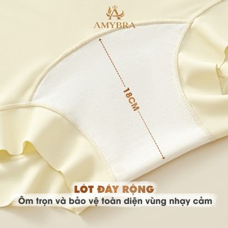 Hộp 5 Quần  Boxer Nữ Chất Su Cao Cấp Thoáng Mát, Quần Bảo Hộ Dạng Đùi Cạp Cao ôm Dáng Không Lộ Viền AMYBRA