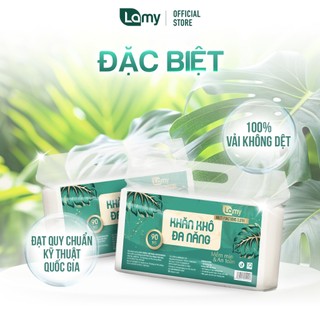 Combo 05 gói khăn khô đa năng Lamy 90 tờ không mùi an toàn cho da
