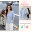 Áo Sơ Mi Kiểu Xếp Ly Tay Bồng Xòe, Áo Kiểu Nữ Công Sở Sang Chảnh Phối Nơ Cổ Élan Sweet