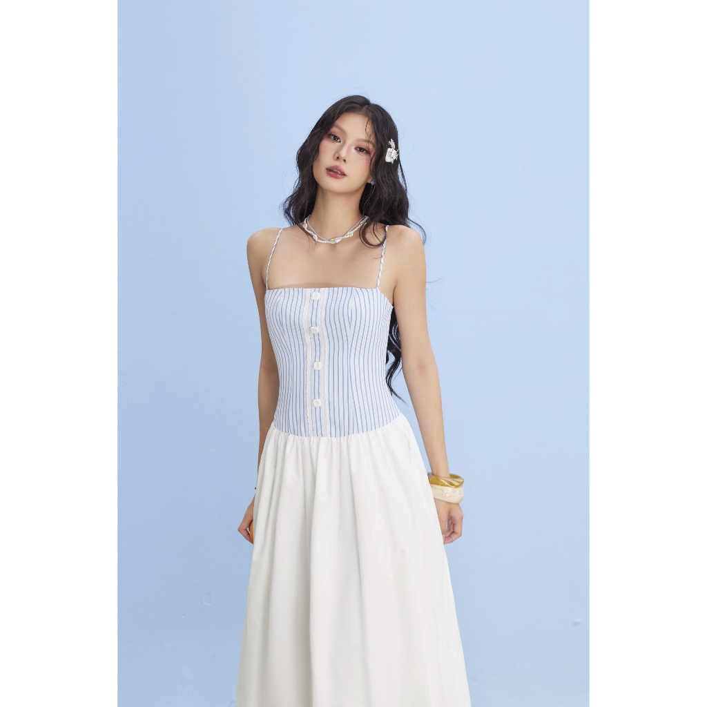 Đầm Nữ BEZOSS Maxi Hai Dây Mùa Hè Ngọt Ngào Dễ Thương SECODEE