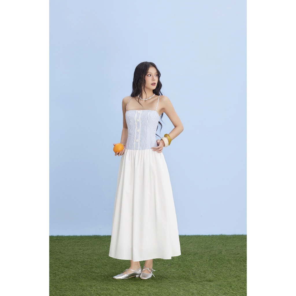Đầm Nữ BEZOSS Maxi Hai Dây Mùa Hè Ngọt Ngào Dễ Thương SECODEE