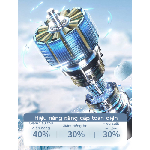 Quạt Cầm Tay Công Suất Lớn 4000mAh Sò Lạnh Làm Mát Nhanh, 100 Cấp Độ Gió, Màn Hình LED, Quạt Mini Cao Cấp