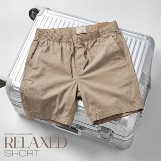 Quần short kaki nam SMART KHAKI SHORTS TORANO dáng basic cạp chun bền màu FSBK010