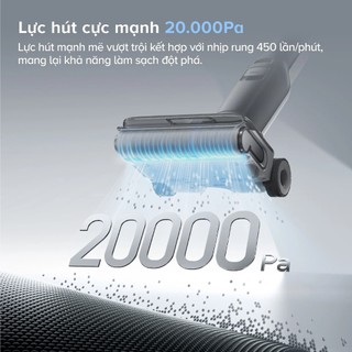 [ROBOROCK] Máy hút bụi lau sàn Roborock F25 - Lực hút 20.000Pa - Giặt nước nóng 90 độ - Bh 2 năm