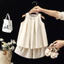 Bộ đồ bé gái mùa hè HIBENAKIDS, set đồ bé gái cộc tay dáng ba lỗ chất đũi nhăn mềm, mịn, mát màu kem, hồng siêu xinh BT7