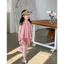 Bộ đồ bé gái mùa hè HIBENAKIDS, set đồ bé gái cộc tay dáng ba lỗ chất đũi nhăn mềm, mịn, mát màu kem, hồng siêu xinh BT7