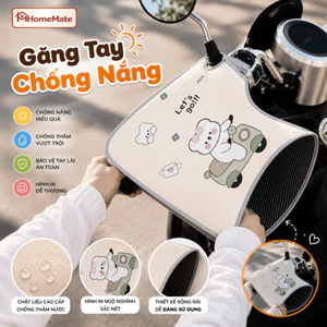 Găng Tay Chống Nắng HomeMate Lái Xe Thoáng Khí, Găng Tay Đi Xe Máy Cách Nhiệt Hoạt Hình Dễ Thương