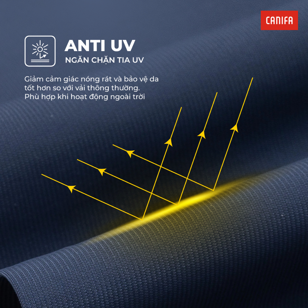 Áo polo active nam CANIFA cổ bẻ cộc tay chất liệu thoáng khí mịn mát 8TP26S002