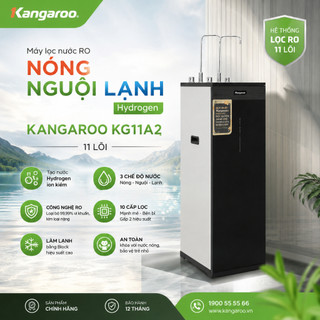 [Có VAT] Máy lọc nước RO nóng nguội lạnh Hydrogen Kangaroo KG11A2 11 lõi - Giàu Hydrogen chống oxy hóa, tạo nước kiềm