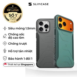 Ốp lưng ROVER iPhone 16 Promax & iPhone 17 Promax SLIMCASE - Chống sốc, tản nhiệt, bảo hành 2 năm