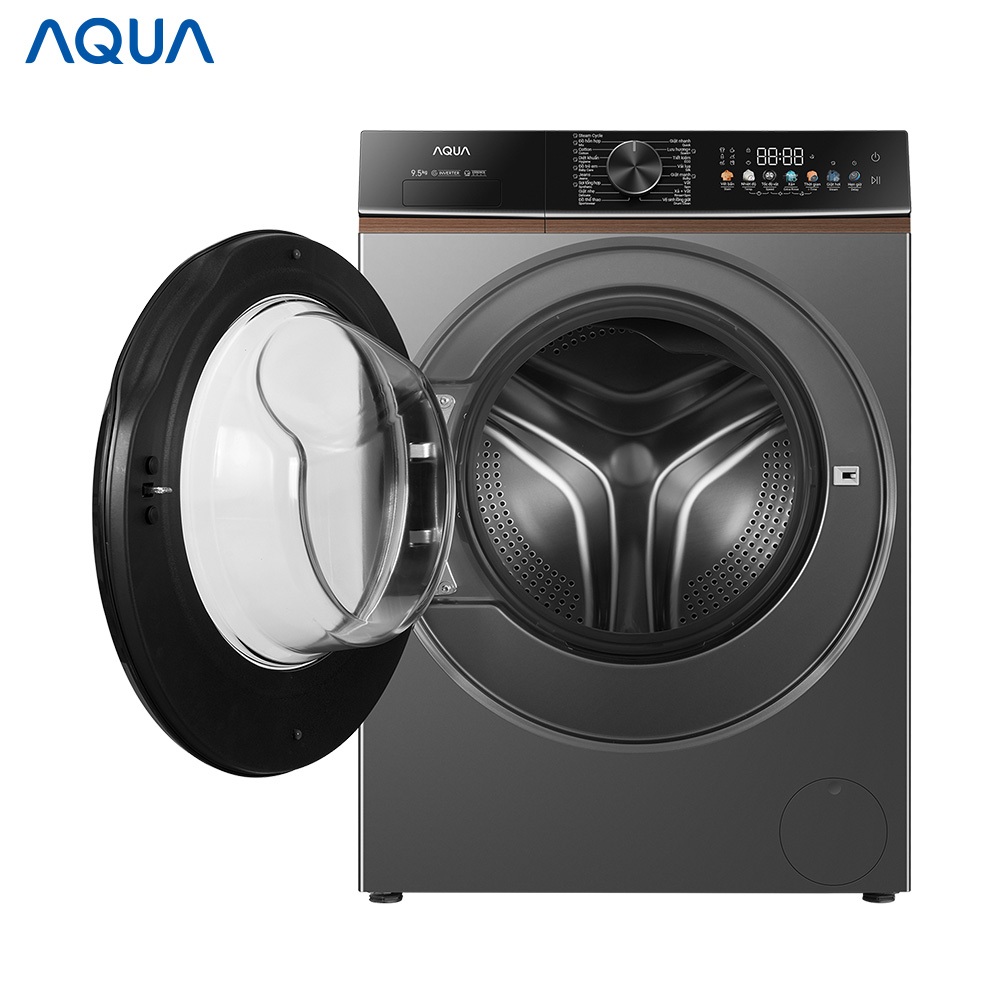 Máy giặt lồng ngang AQUA Inverter 9.5kg AW95-BP4657M(B) -  Freeship toàn quốc - Bảo hành 2 năm