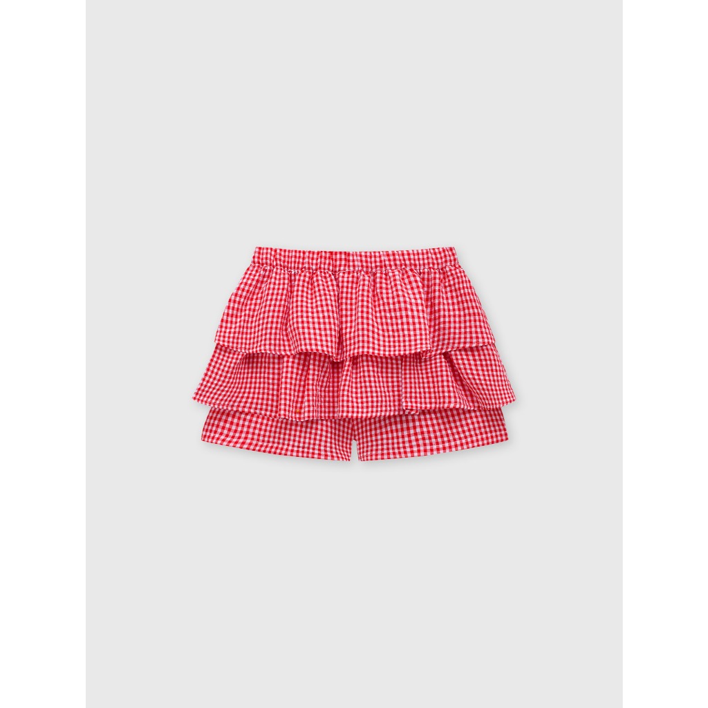 Quần short bé gái CANIFA quần giả váy bồng xòe nhiều tầng chất liệu cotton pha mềm mại 1BS26S002