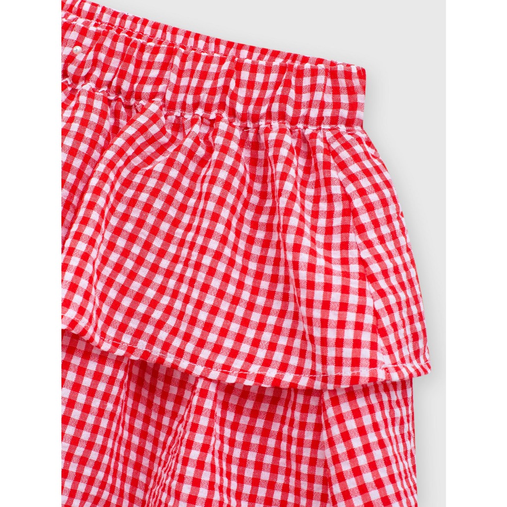 Quần short bé gái CANIFA quần giả váy bồng xòe nhiều tầng chất liệu cotton pha mềm mại 1BS26S002