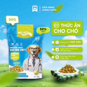 Thức Ăn Cho Chó MRVET D1 Gói 50G Công Thức Thịt Cừu Non, Chăm Sóc Hệ Tiêu Hóa Cho Chó Mọi Lứa Tuổi