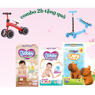 [Combo 2 bịch- Tặng quà] Tã bỉm Quần BOBBY PREMIUM SOFT/Tã Quần Bobby Organic Bỉm Cao Cấp Dành Cho Bé full size M54, L4