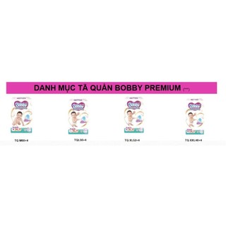 [Combo 2 bịch- Tặng quà] Tã bỉm Quần BOBBY PREMIUM SOFT/Tã Quần Bobby Organic Bỉm Cao Cấp Dành Cho Bé full size M54, L4