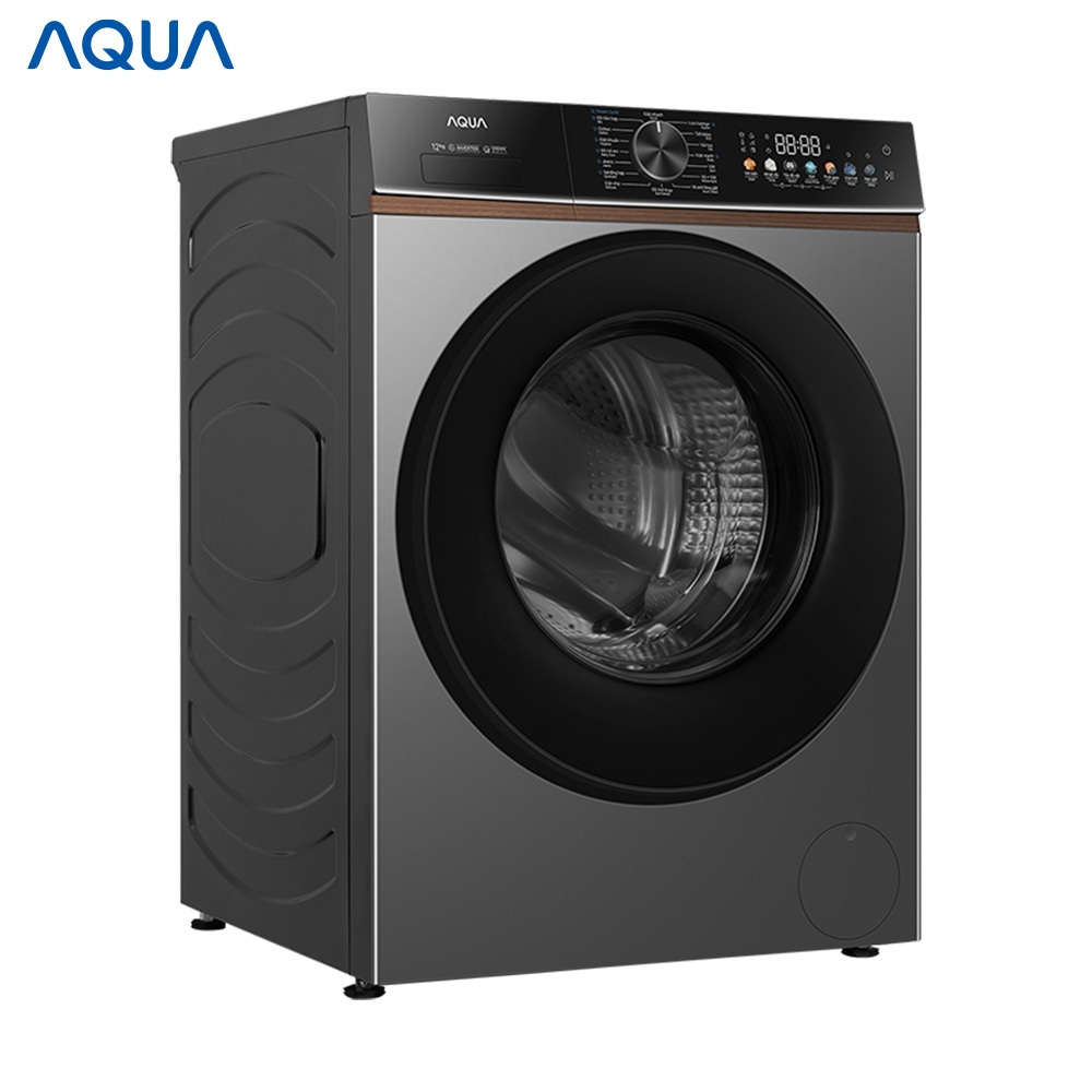 Máy giặt lồng ngang DD Inverter AQUA 12 Kg AW12-BD4657U1M(GN) - Freeship toàn quốc - Bảo hành 2 năm
