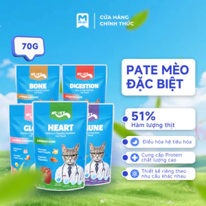 Pate Dinh Dưỡng MRVET Gói 70G Hỗ Trợ Tim Mạch, Tiêu Hóa, Xương Khớp, Chăm Sóc Da Lông Và Tăng Cường Miễn Dịch