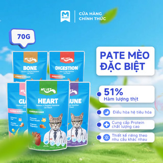 [MỚI] Pate Dinh Dưỡng MRVET Gói 70G Hỗ Trợ Tim Mạch, Tiêu Hóa, Xương Khớp, Chăm Sóc Da Lông Và Tăng Cường Miễn Dịch