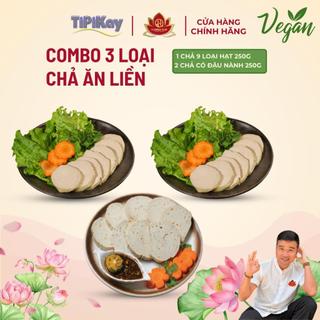 Combo 3 Loại Chả Chay (250g/đòn) - Chay Mặn Đều Dùng Được - TiPiKay Shop