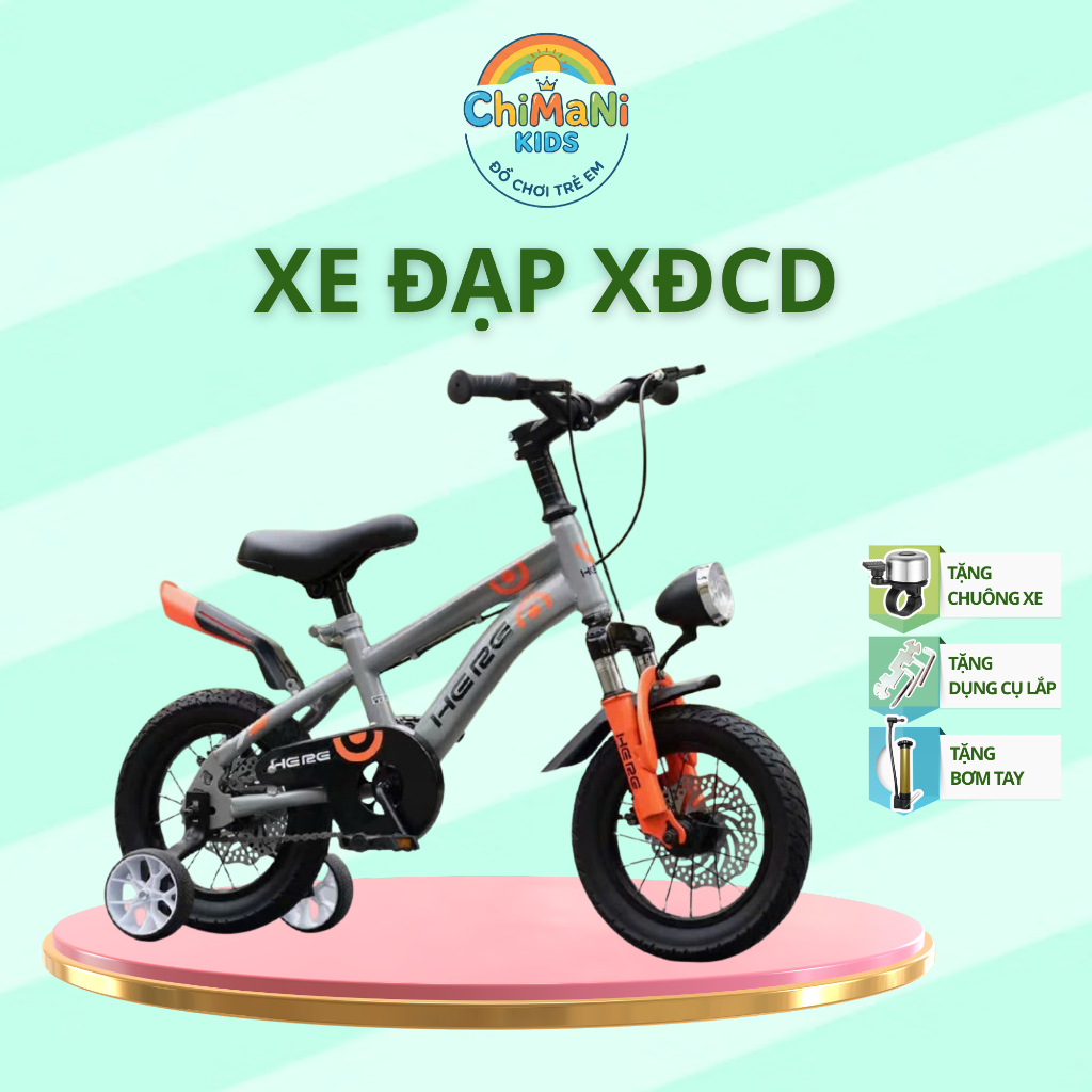 {XĐCD-30+XĐ-90 TẶNG KÈM BƠM TAY} XE Đạp Có Thể Gập Lại Đủ Size 12-16 inh,Xe Đạp Có Phanh Kép An Toàn