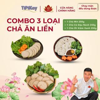 Combo 3 Loại Chả Chay (250g/đòn) - Chay Mặn Đều Dùng Được - TiPiKay Shop