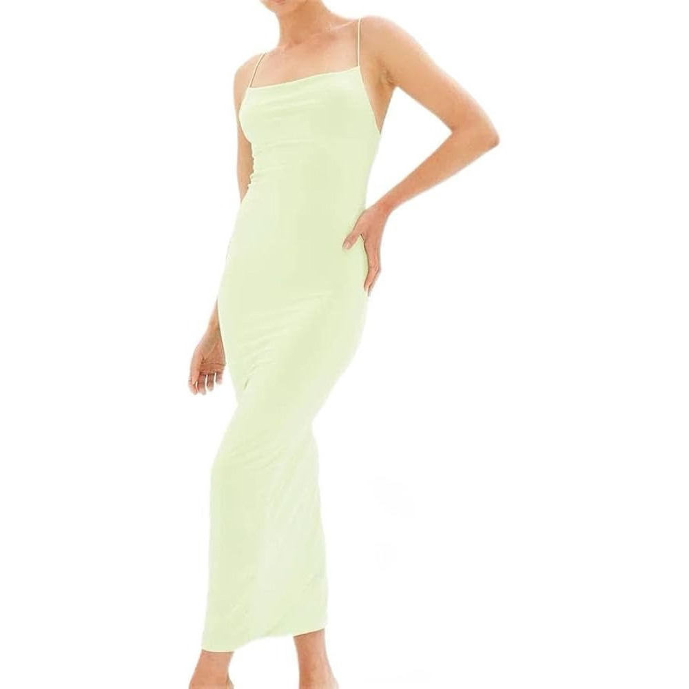 Váy Thun Lạnh Body Dáng Dài 4 Màu