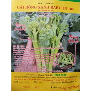 Hạt Giống Cải Bông Xanh Baby ( SÚP LƠ XANH BABY), Rau Ăn Lá Trang Nông TN 106, Hạt Nảy Mầm Nhanh, Mạnh