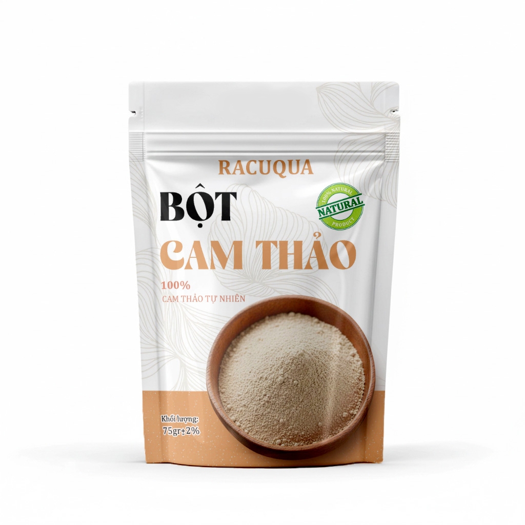 Bột Cam Thảo Đắp Mặt Làm Đẹp RACUQUA 75g