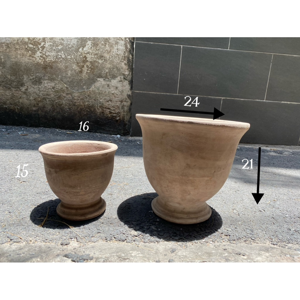 Chậu Ly trơn Đất Nung-TUIBANCHAU
