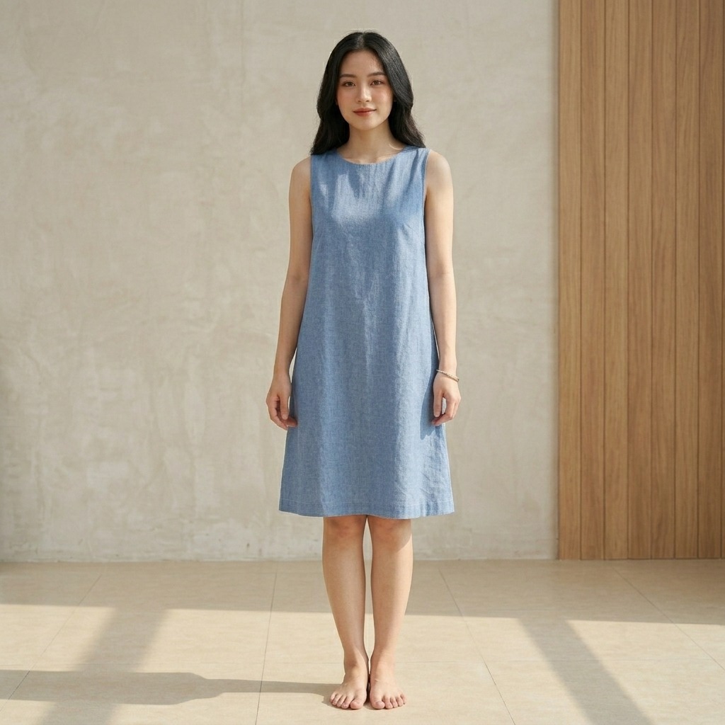 VẢI THÔ SƠ MI MÀU GHI XANH - 100% COTTON, THẤM HÚT, KHÔNG GIÃN - MAY SƠ MI, VÁY...