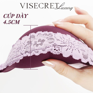 Áo Lót Áo Trong PushUp Bra Nữ Chất Su Phối Viền Ren Mút Đệm Dày Độn Nâng Quả Tạo Khe Dây Vai Bản Lưng Nhỏ -- A-VN260450