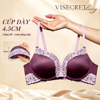 Áo Lót Áo Trong PushUp Bra Nữ Chất Su Phối Viền Ren Mút Đệm Dày Độn Nâng Quả Tạo Khe Dây Vai Bản Lưng Nhỏ -- A-VN260450