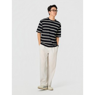 [BST Comfort Me-We] Áo Phông Nam Yody Relax Kẻ To Mác Everyday MCTS26S054