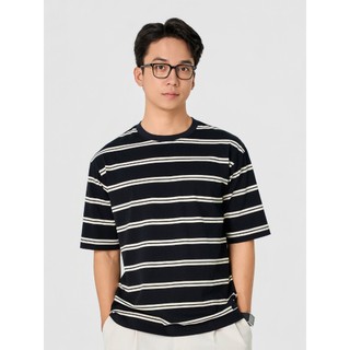 [BST Comfort Me-We] Áo Phông Nam Yody Relax Kẻ To Mác Everyday MCTS26S054
