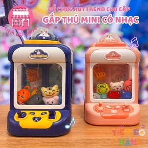 Đồ Chơi Máy Gắp Thú Bông Mini Phiên Bản Sạc Pin, Có Nhạc Vui Nhộn Dành Cho Bé