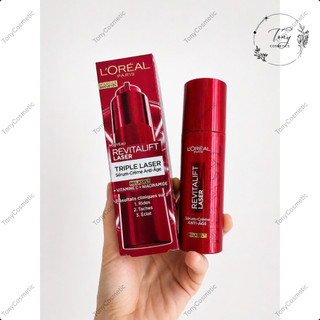 SERUM KEM L-Oreal Revitalift Triple Laser Serum-Crème Anti-Age Chai 50ml - Giúp dưỡng da, mờ thâm, chống lão hóa