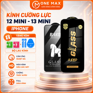 Kính cường lực iphone 12 mini, 13 mini full màn hình cao cấp siêu cứng siêu mượt