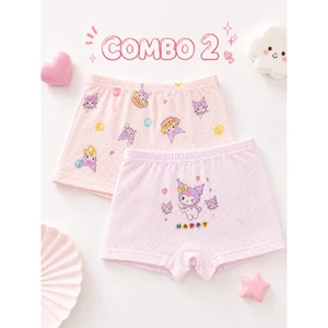 COMBO 2 - COMBO 5 Quần Chip Bé Gái cotton kháng khuẩn mềm mát, thoáng mát co giãn KUROMI