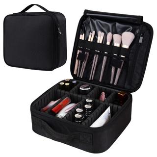 Cốp trang điểm mini da PU chống nước hộp đựng mỹ phẩm đa năng có đai đỡ chắc chắn makeup M06