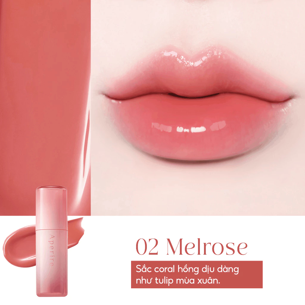 (Hàng Cty) Son Tint Bóng Môi Căng Mọng Aperire Breeze Dewy Tint 4.5g