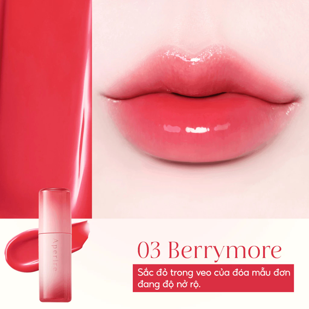 (Hàng Cty) Son Tint Bóng Môi Căng Mọng Aperire Breeze Dewy Tint 4.5g