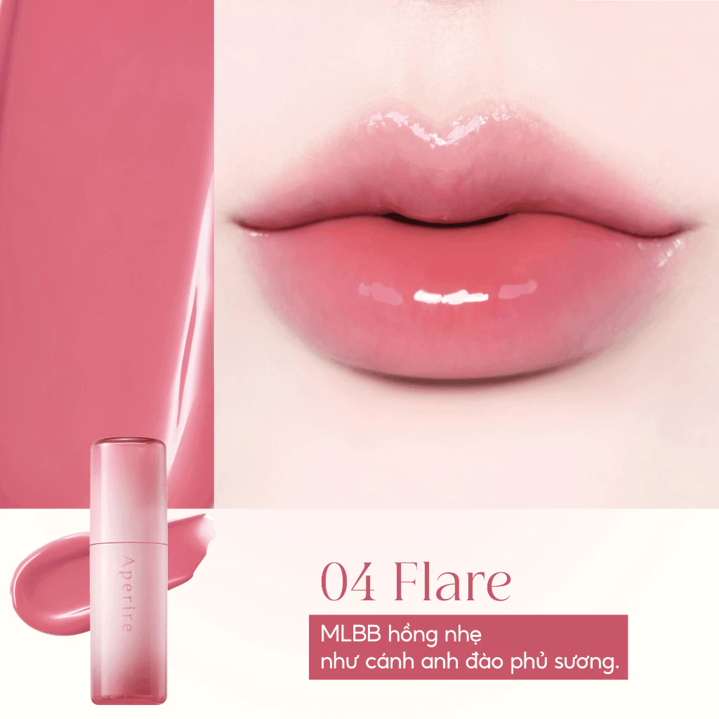 (Hàng Cty) Son Tint Bóng Môi Căng Mọng Aperire Breeze Dewy Tint 4.5g