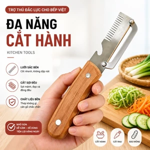 Dao Bào Đa Năng Cầm Tay - Dụng Cụ Cắt Hành, Gọt Vỏ Rau Củ Quả Tiện Lợi, Thiết Kế Nhỏ Gọn Bền Đẹp