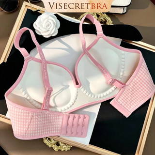 Áo Bra Áo Lót Trong Nữ Su Đúc Họa Tiết Sọc Caro Đệm Dày PushUp Gom Nâng Tạo Khe Không Gọng Dáng Bralette -- A-VN260551