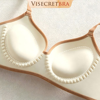 Áo Bra Áo Lót Trong Nữ Su Đúc Họa Tiết Sọc Caro Đệm Dày PushUp Gom Nâng Tạo Khe Không Gọng Dáng Bralette -- A-VN260551